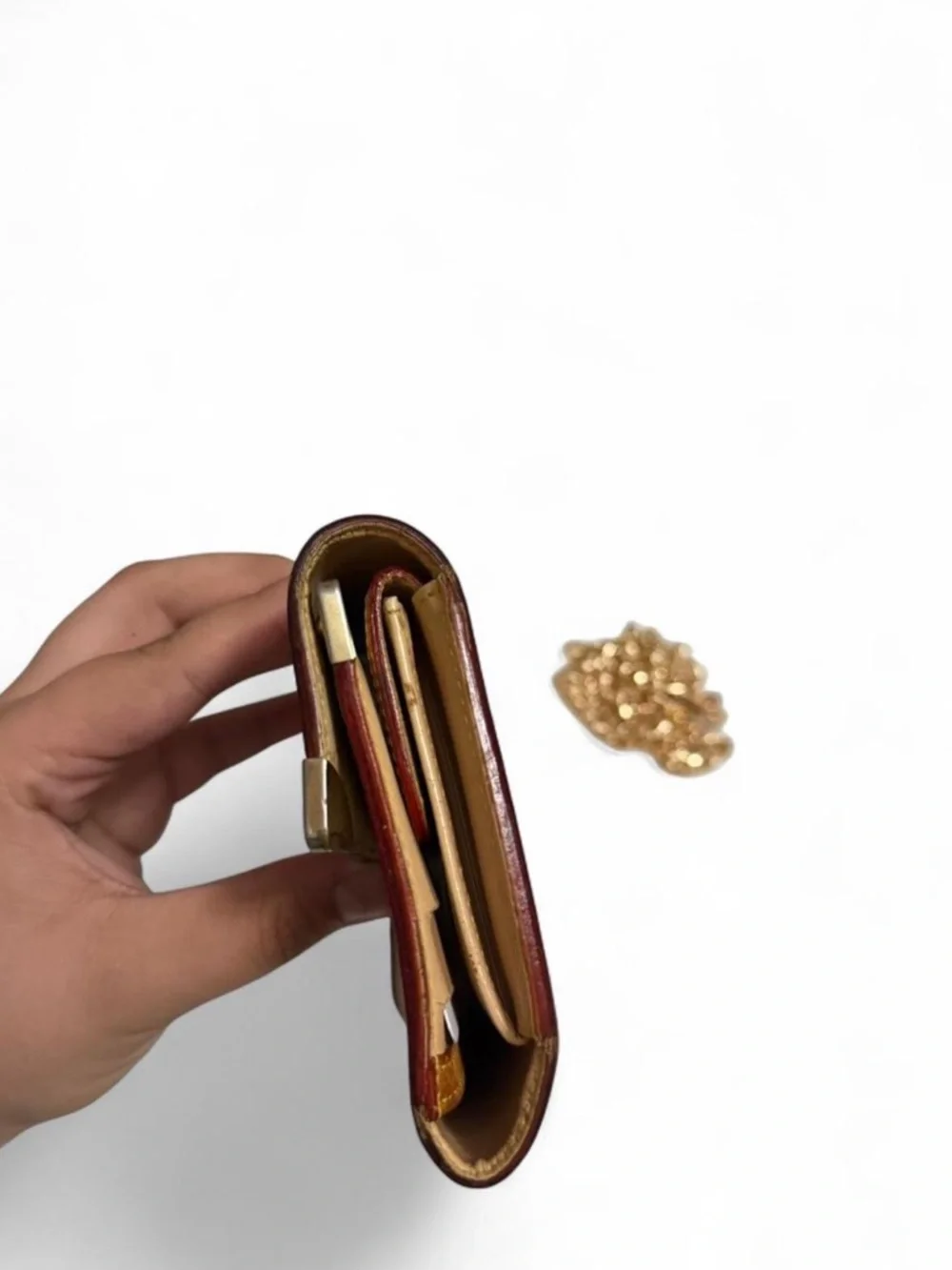 Louis Vuitton X Takashi Murakami Vintage Porte Trésor Wallet w/ chain - Picture 4 of 8